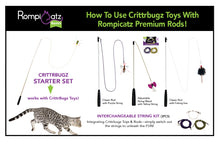 Load image into Gallery viewer, Adjustable String Wand Toy - Crinkle - NO SALES PERMITTED - INFORMATION ONLY!