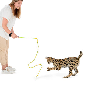 Rustlin Mylar Wiggler - Crinkle sounding fabric string toy!   ** OUT OF STOCK **